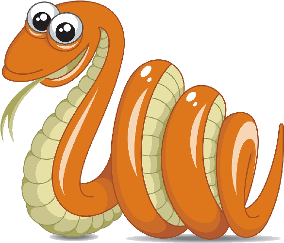 Illustration Of Funny Snake Cartoon Vectors - Cartoon Snake (600x600)