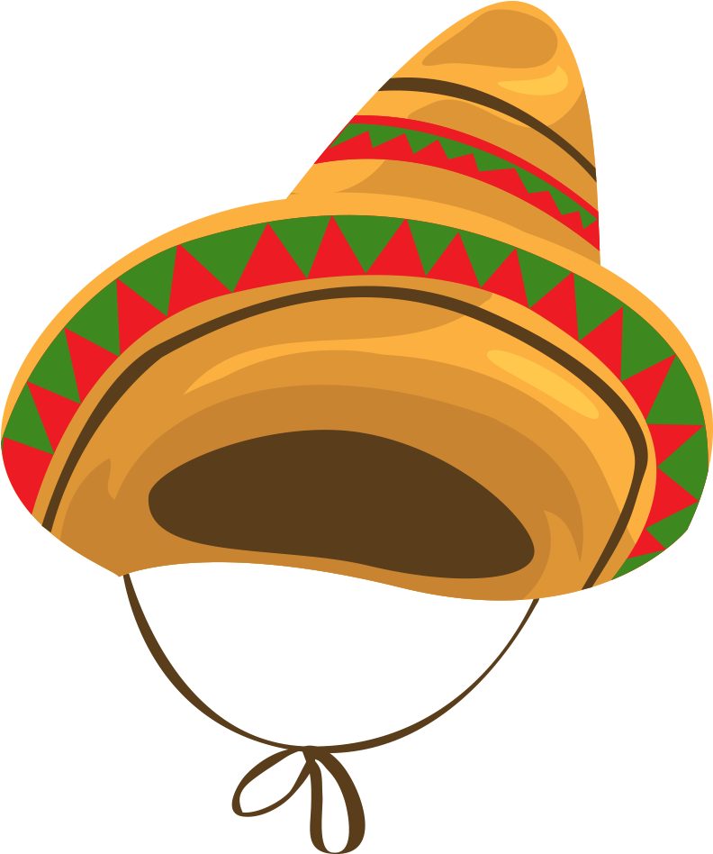 Sombrero Mexicano De Cocina Mexicana De La Fotografía - Cartoon Mexican Hat (1000x1000)