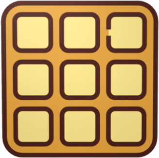 Waffle Clipart Square Waffle - Square Waffle Clipart (420x420)