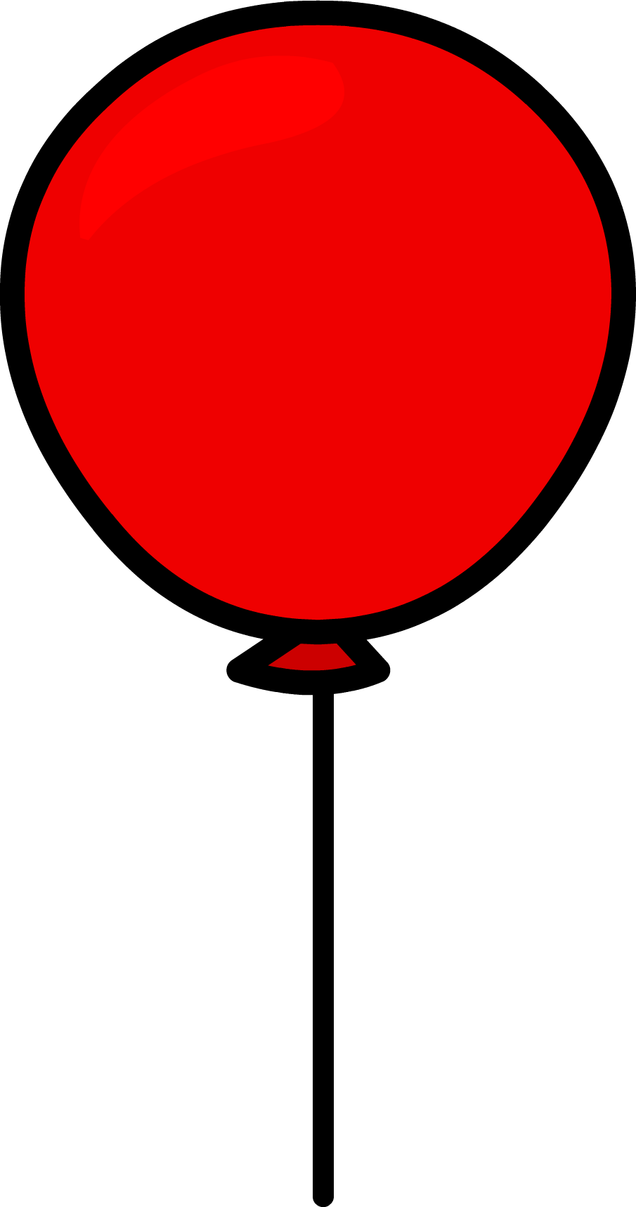 Red Balloon Sprite 005 - Red Balloon Clip Art (905x1718)