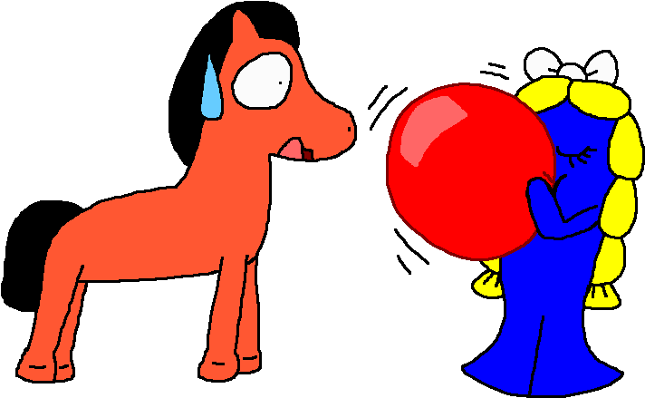Pokey Appreciates Goo Blowing Red Balloon By Pokegirlrules - Cartoon (772x498)
