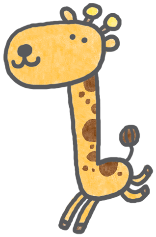 Cute Cartoon Giraffe Pictures Download - 長頸鹿 Q (356x500)