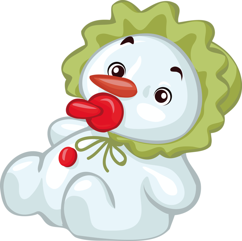 Снеговик Малыш - Снеговики - Картинки Png - Галерейка - Baby Snow Man Art (800x799)
