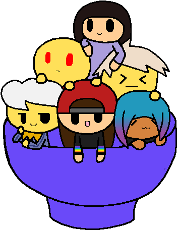 In A Bowl - Cartoon (377x487)