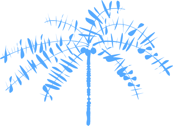 Palm Tree Svg Clip Arts 600 X 436 Px - Coconut Tree Clip Art (600x436)