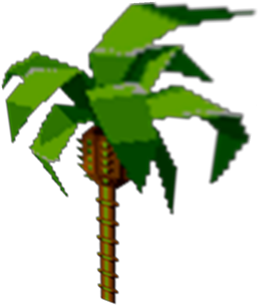 Sonic Palm Tree - Green Hill Zone Palm Tree (420x420)