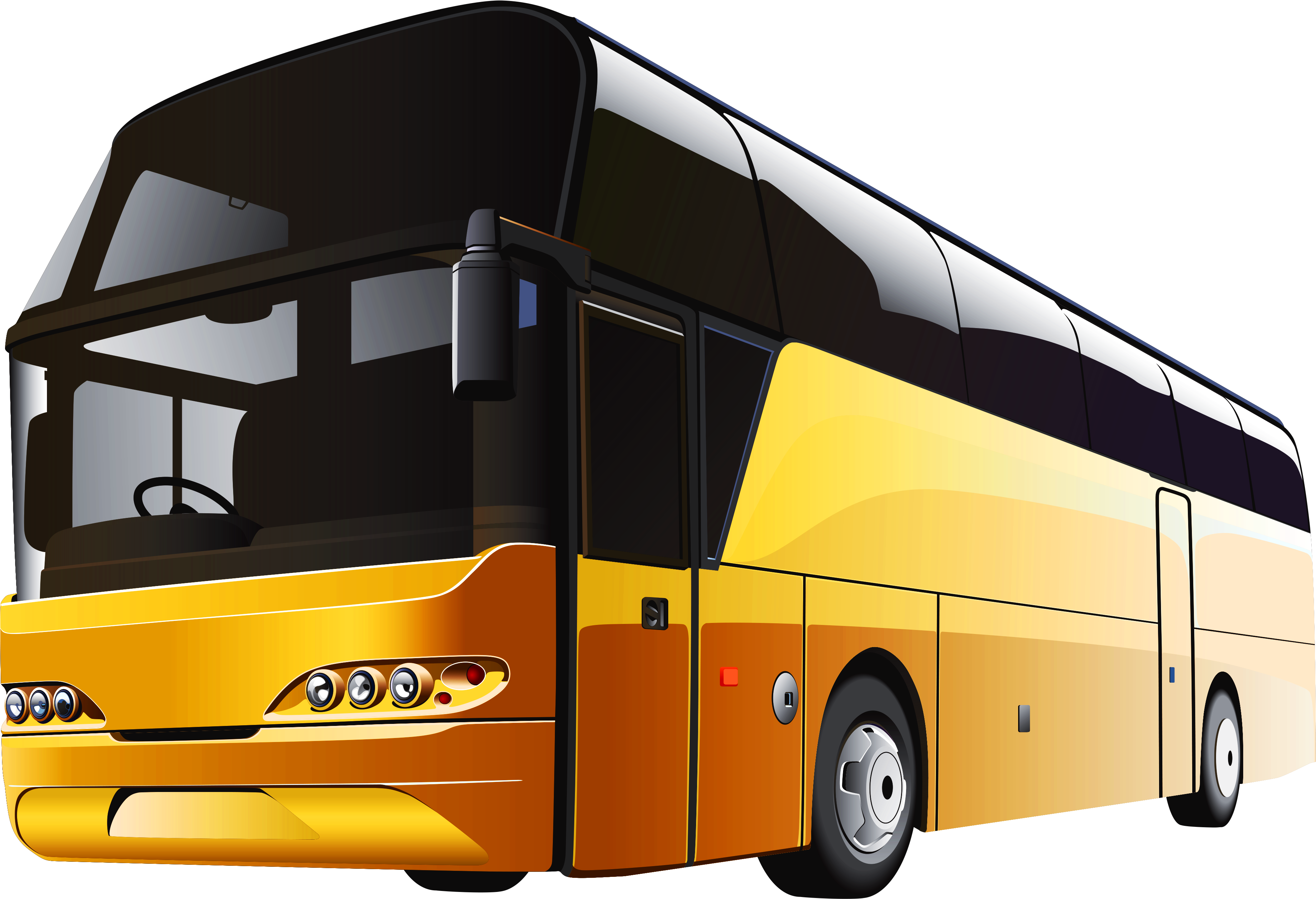 Yellow Bus Png Clipart - Buses Png (4181x2837)
