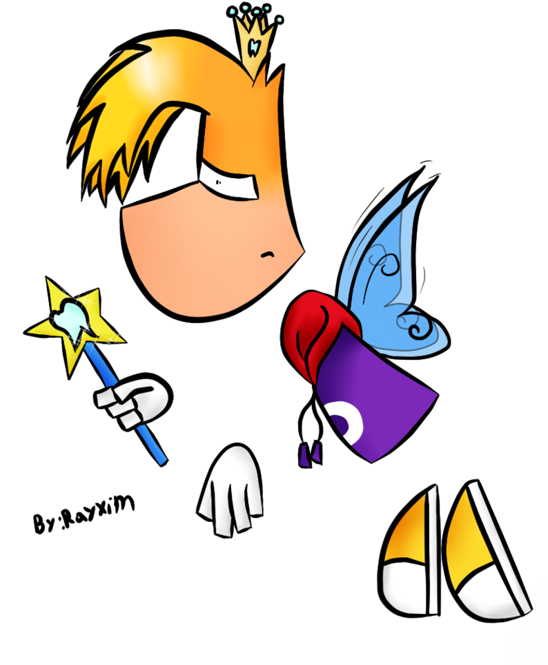 Rayman As Tooth Fairy By Rayxim - Cartoon (821x973)