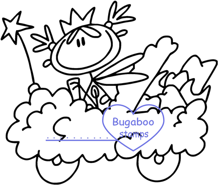 Digi Stamps,tooth Fairy Car,bugaboo Stamps, - Cartoon (456x384)