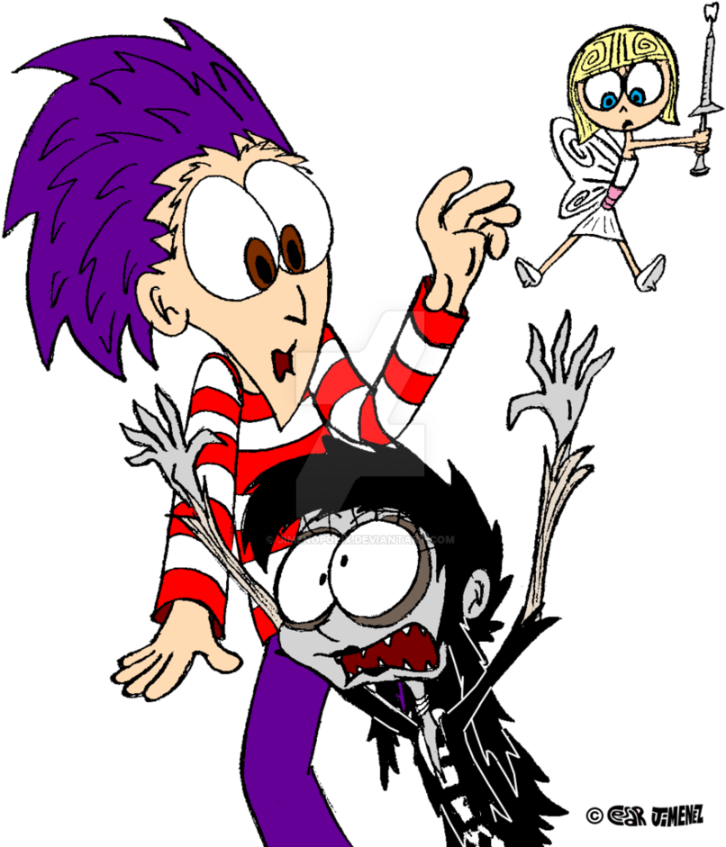 Corpsie, Ricky And Tooth Fairy Sketch In Color By Jimenopolix - Tooth Fairy (832x961)