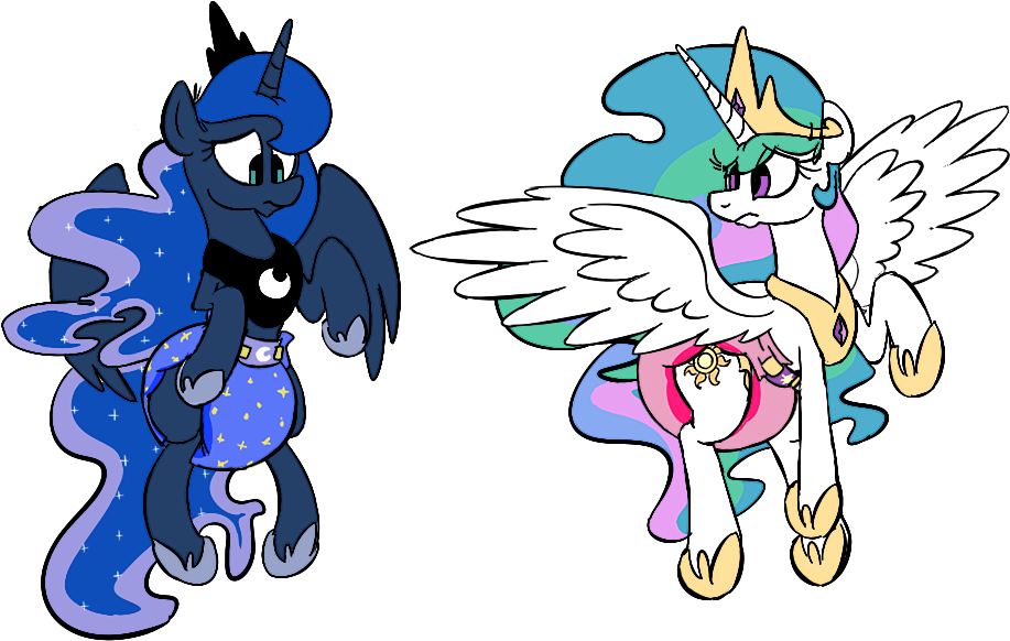 Kogoreus, Diaper, Diaper Fetish, Duo, Duo Female, Female, - Cartoon (1000x1000)