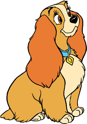 Puppy Clipart Lady And The Tramp - Lady And The Tramp Clip Art (300x447)