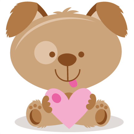 Valentine Puppy Svg Scrapbook Cut File Cute Clipart - Puppy Valentines Svg Files (432x432)