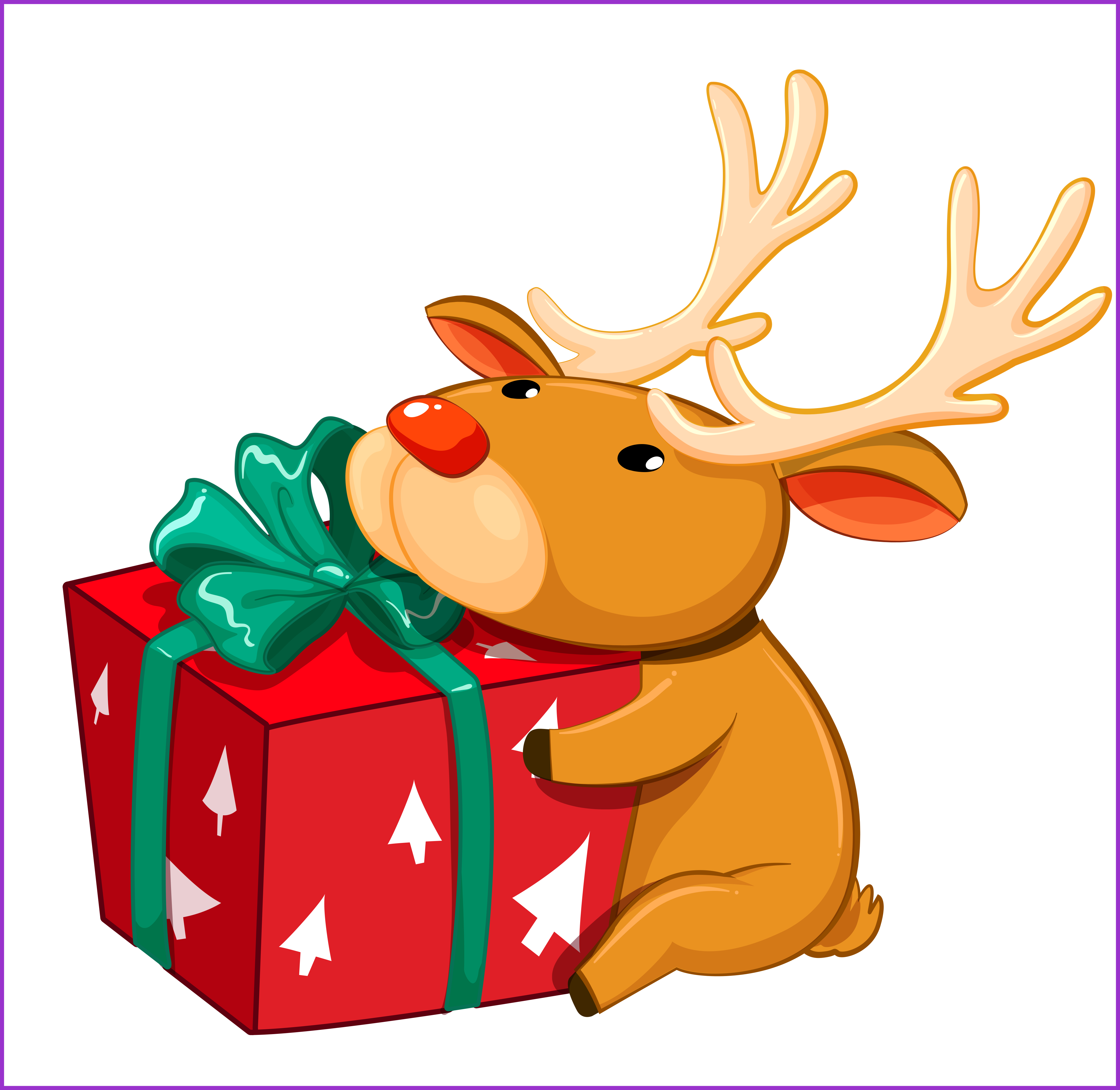 Amazing A Orig Hinh Chat Luong Cao Png Of Puppy Clipart - Reindeers Cartoon No Backround (4205x4094)