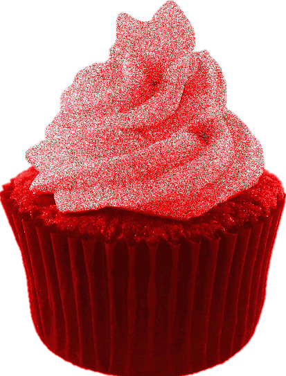 Find & Share On Giphy - Glitter Cupcake Png (413x543)