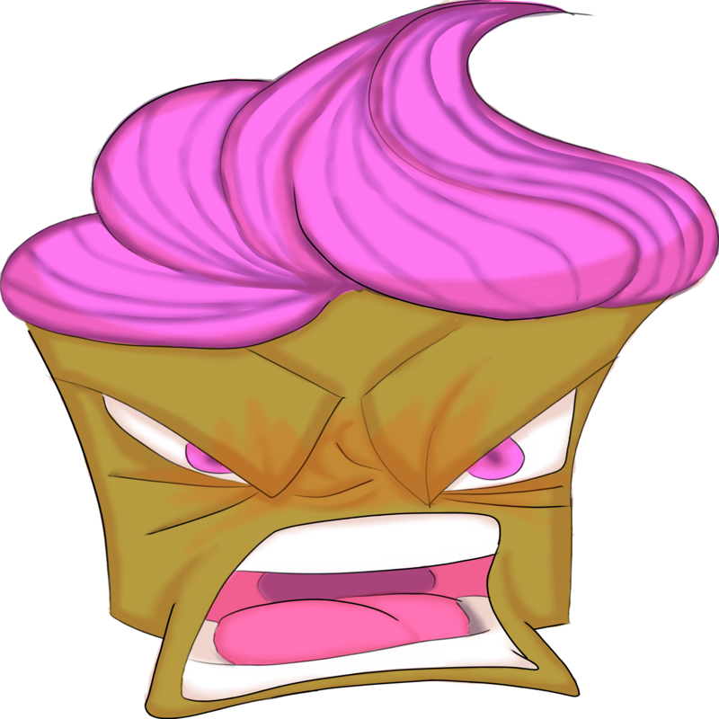 Angry Cupcake For Easybake88 By Mastercrab97 - Comics (800x800)