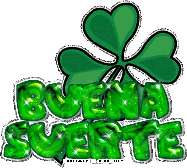 Hola Jesuss Graciass Toda La Suerte Para Vos Tambien - Gifs De Buena Suerte (386x349)