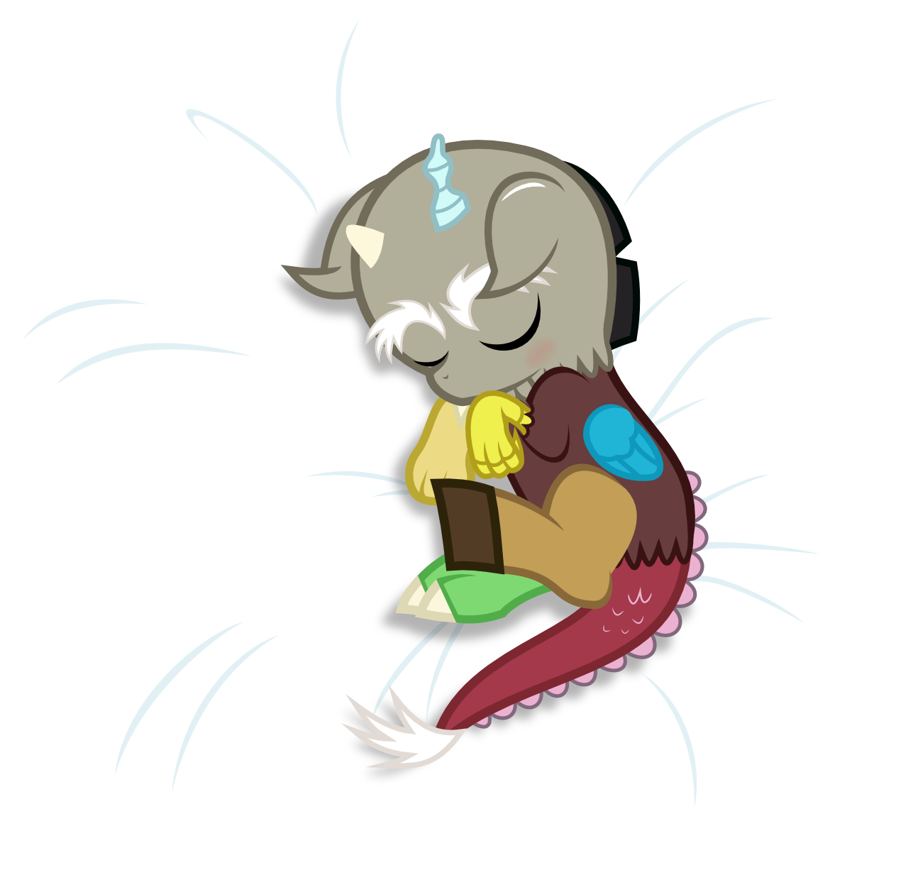 Sleeping Discord By Punzil504 Sleeping Discord By Punzil504 - Cartoon (1287x1240)