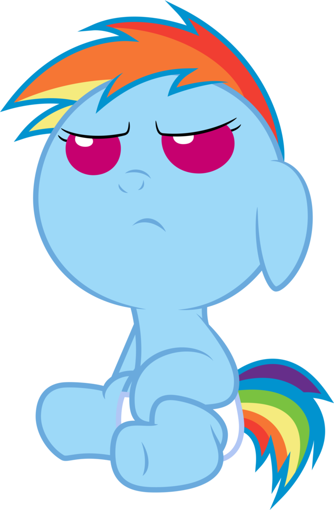 Bobsicle0, Baby, Baby Pony, Diaper, Female, Filly, - Rainbow Dash (670x1024)