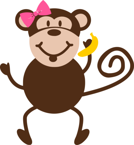 Girl Monkey - Monkey (441x480)