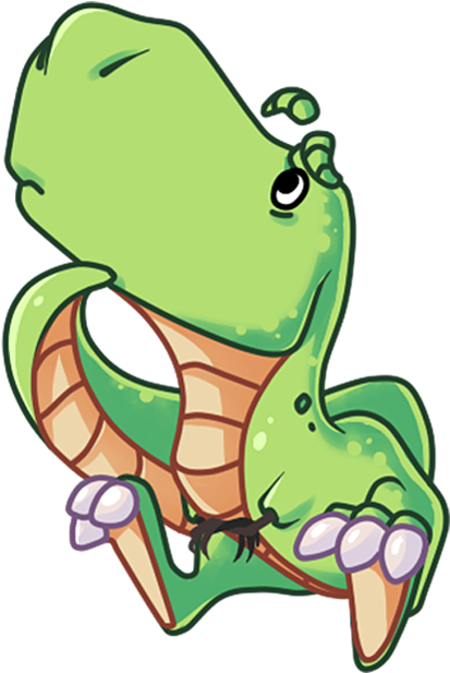 The Almost Good Dinosaur Messages Sticker-1 - Telegram Messenger Llp (618x618)