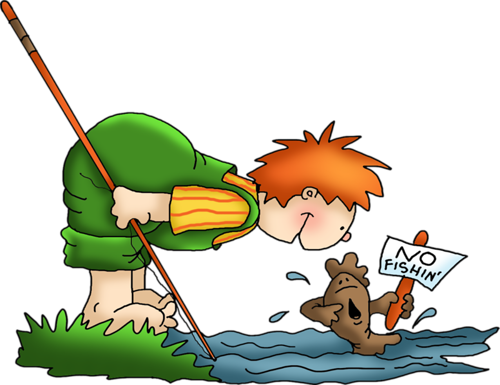 Fishing Kids Days Of Camping And Fishing And Hunting - Clip Art (500x385)