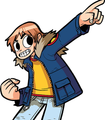 Middleage - Scott Pilgrim Comic Png (420x480)