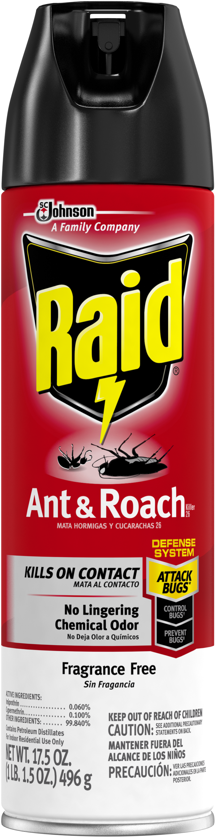 Raid® Ant & Roach Killer 26 Fragrance Free - Raid Ant And Roach (3000x3000)