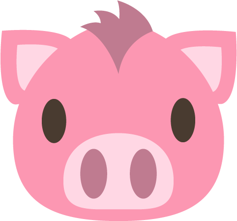 Pig Face - Pig Face Emoji (512x512)