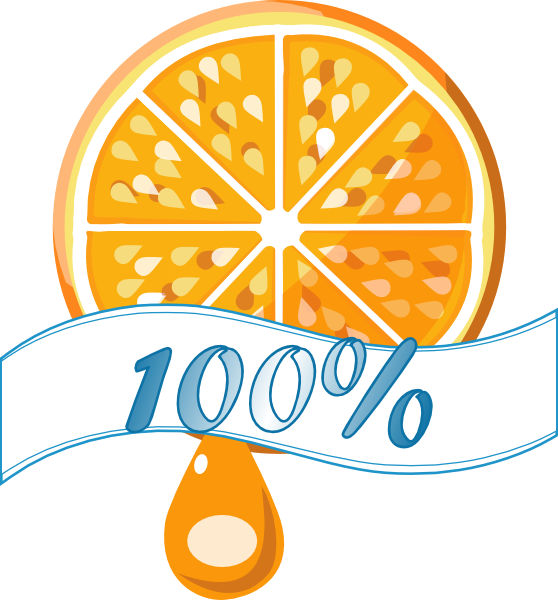Percent Orange Juice - Orange Slice Shower Curtain (750x750)