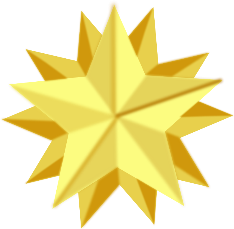 Similar Clip Art - Golden Star (800x784)