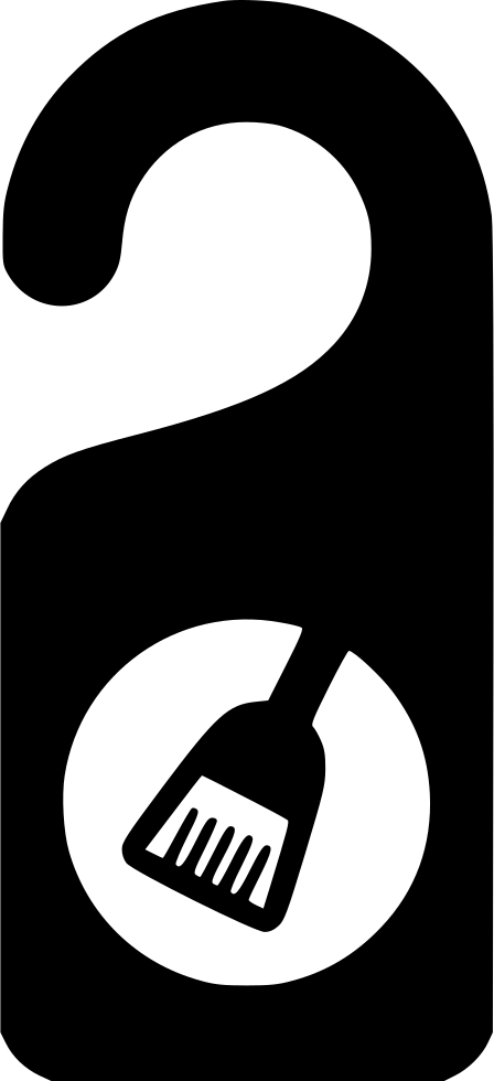 Door Hanger Cleaning Comments - Sign (448x980)