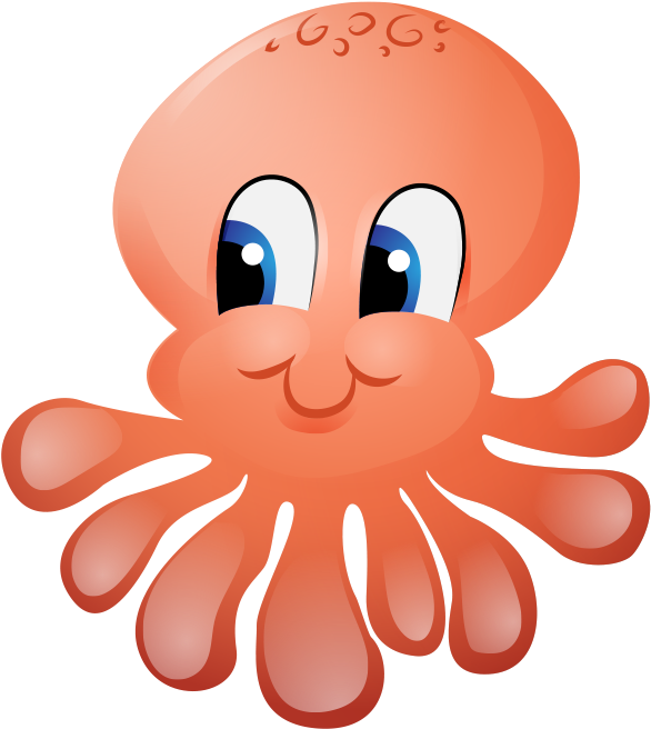 Octopus Cartoon Drawing - Animated Octopus Png (862x781)