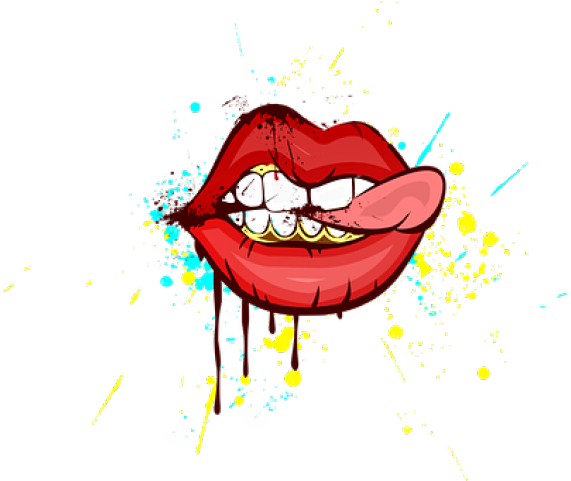 Teeth Cartoon Images - Lips Design (640x480)