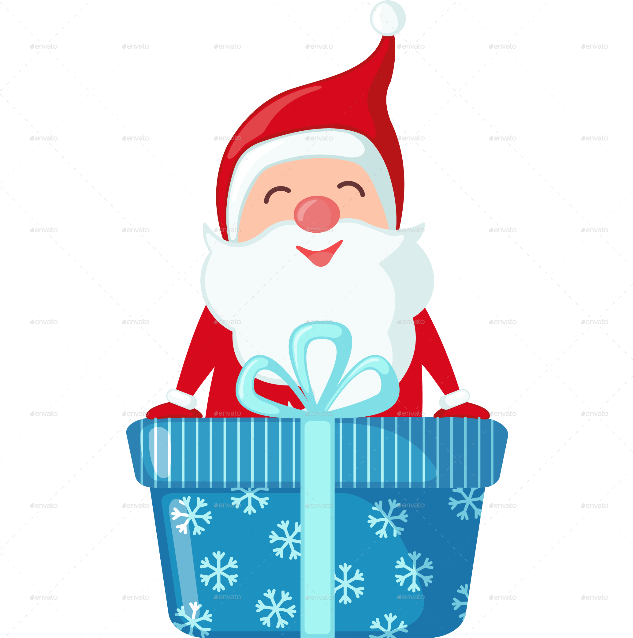 Set Of Christmas Santa Claus - Set Of Christmas Santa Claus (2083x2083)