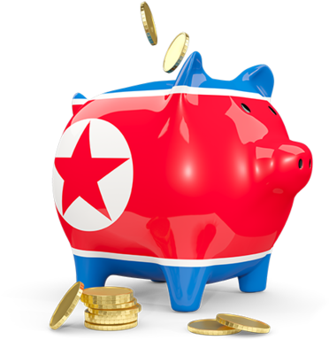 Illustration Of Flag Of North Korea - Piggy Bank (640x480)