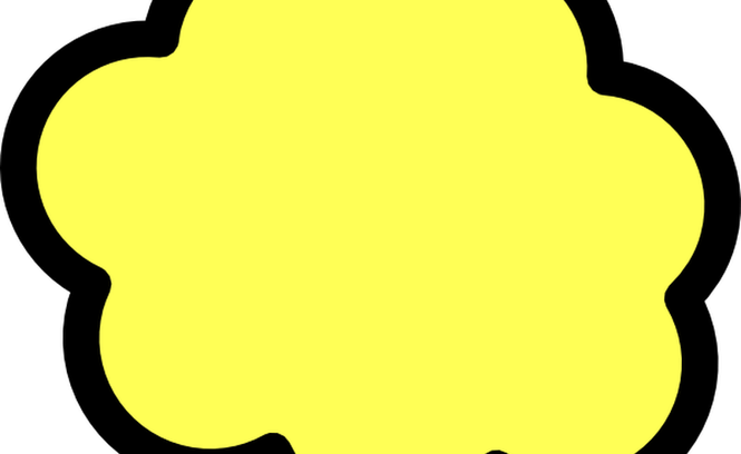 Red Cloud Clipart Yellow Cloud Clipart - Clip Art (665x408)