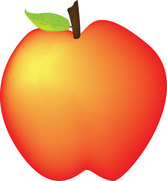 Instant Download Apple Clip Art Set - Apple (663x720)