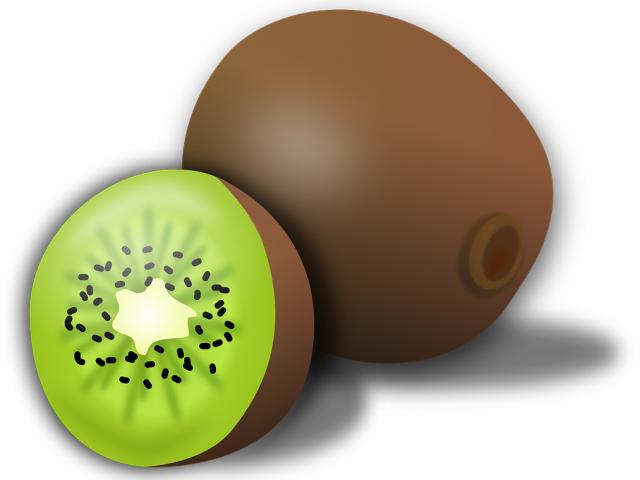Kiwi Clipart Brown Fruit - Kiwi Fruit Clipart (640x480)