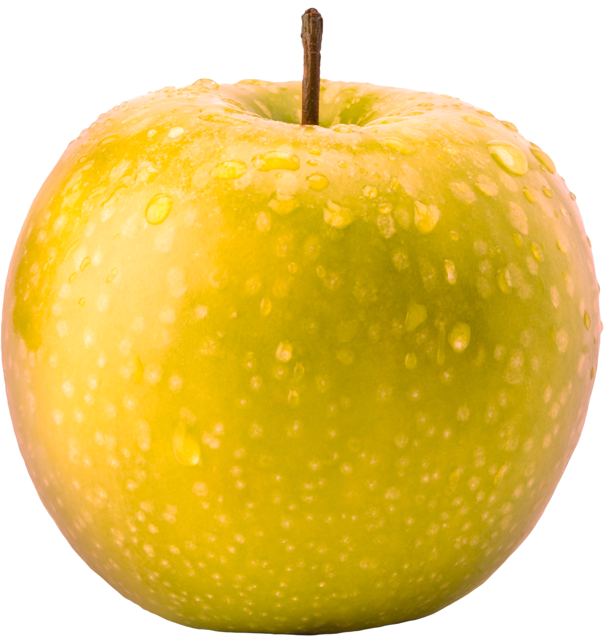 Golden Apple On A Transparent Background - Yellow Apple No Background (1600x1600)