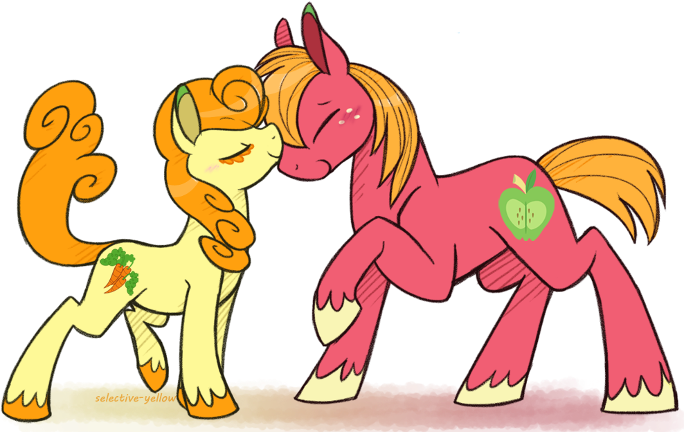 Apples And Carrots By Selective-yellow - Cartoon (1016x637)