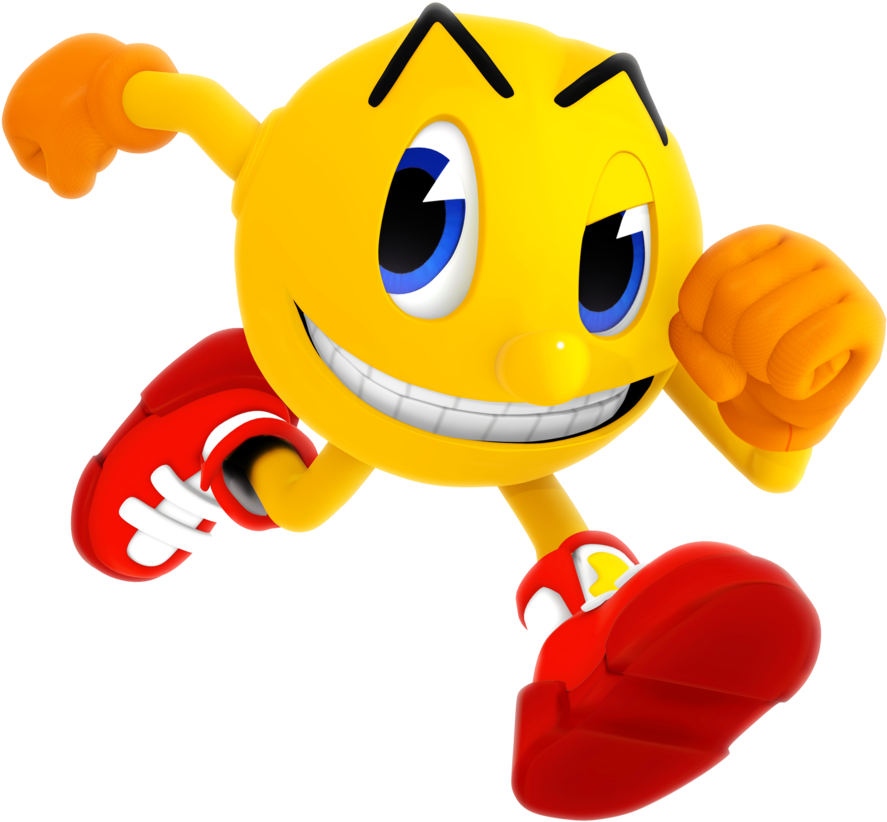 Pac Man Ghostly Adventure Style Render By Nibroc Rock - Sonic Dash Ms Pac Man (894x894)