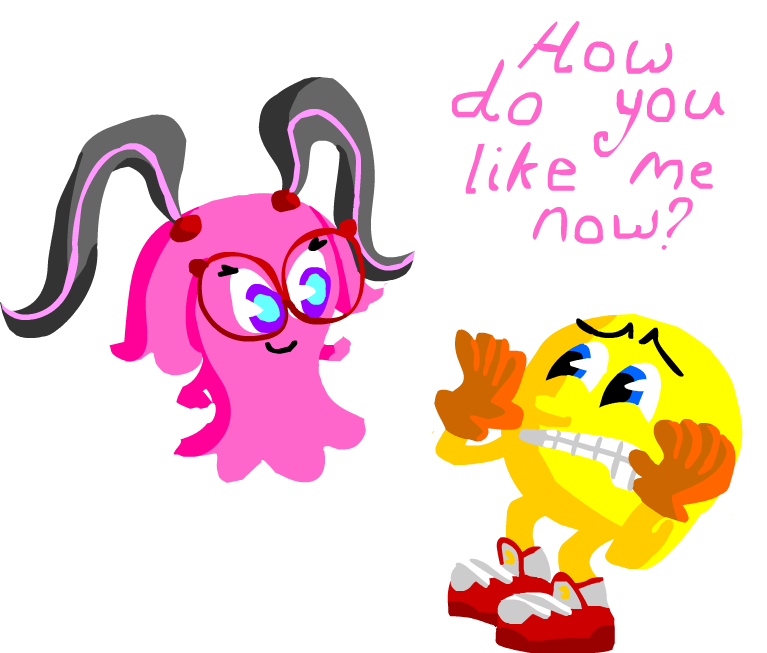 Pinky Goes Too Far By Ashumbesher - Pac Man X Pinky (767x653)