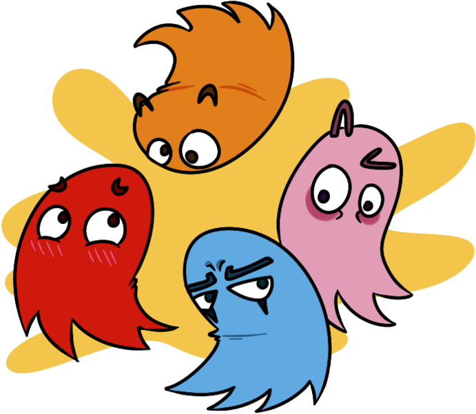 Pac Man - Ghosts (894x894)