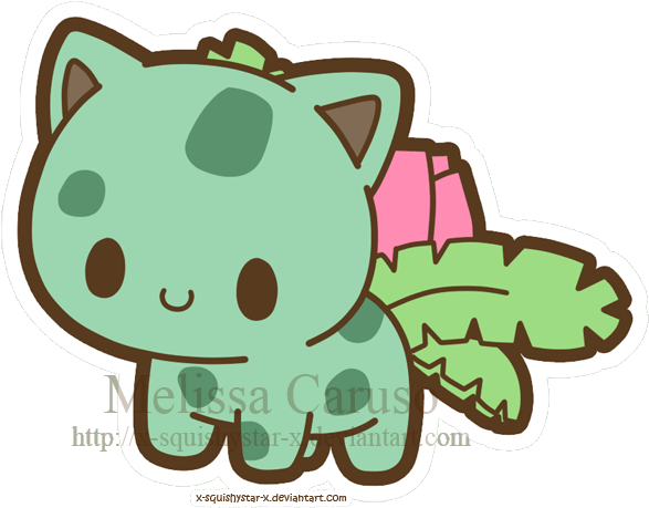 002 Ivysaur By X Squishystar X - Kawaii Ivysaur (600x458)