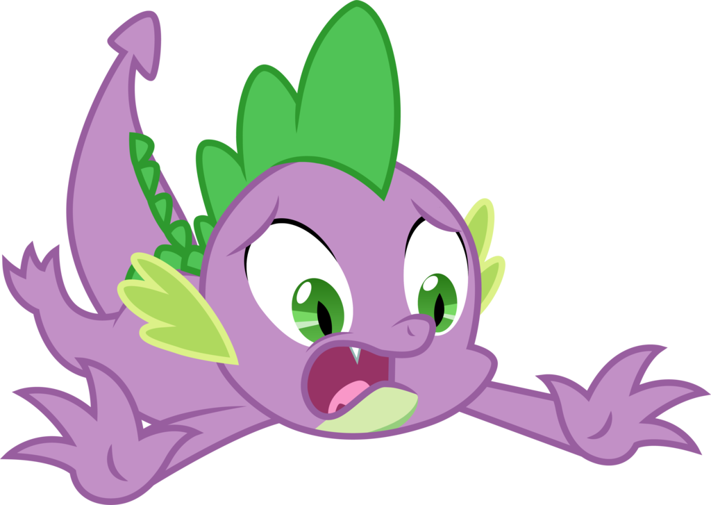 Falling Spike By Cloudyglow - Mlp Spike Falling (1024x727)