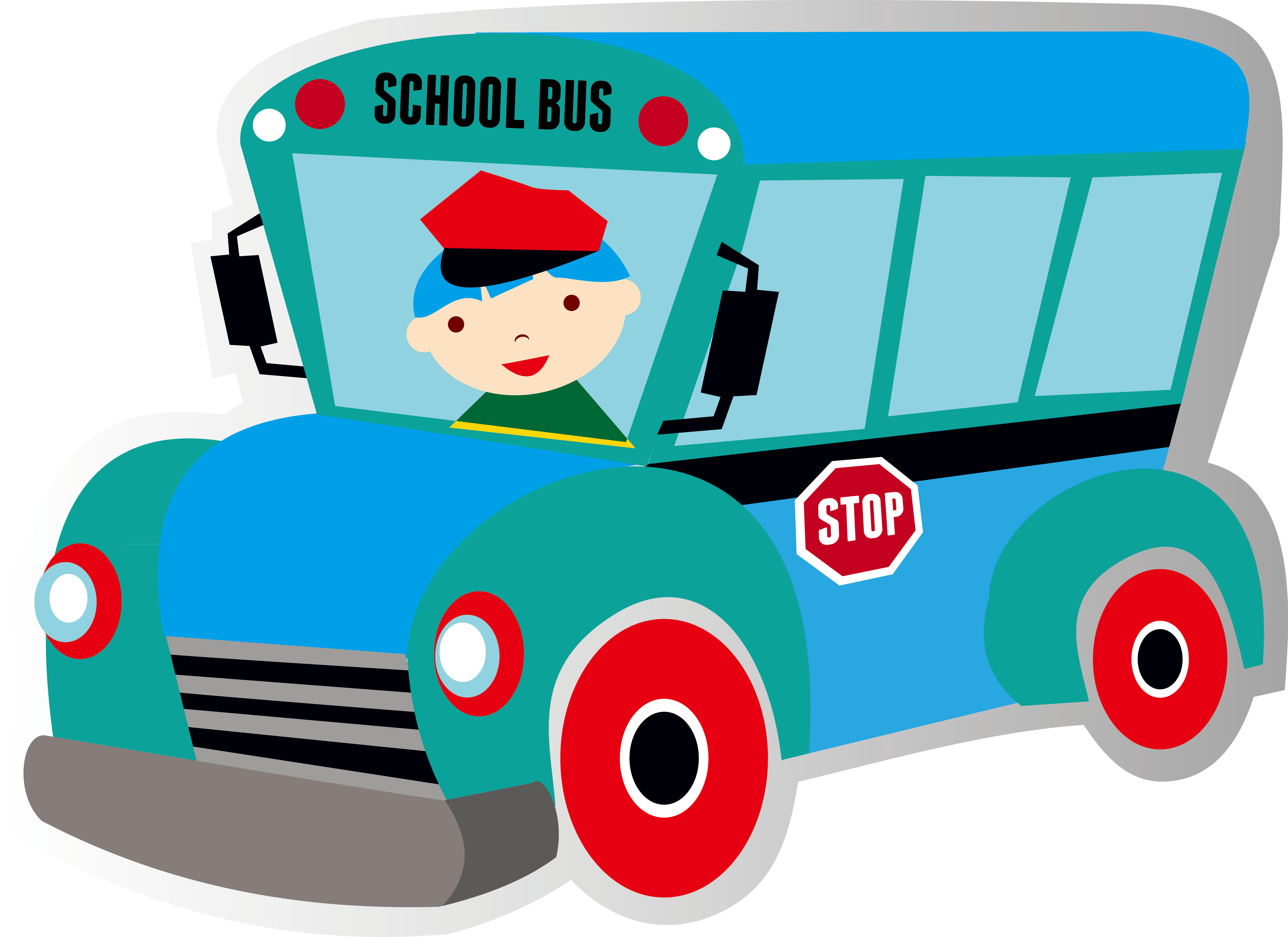 School Bus T-shirt Clip Art - School Bus (4981x3622)