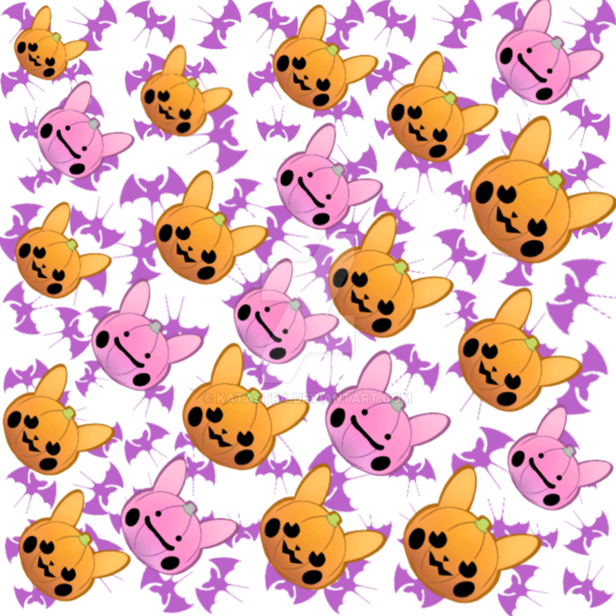 Pika Ditto Pumpkin Pattern By Katastra - Cartoon (894x894)