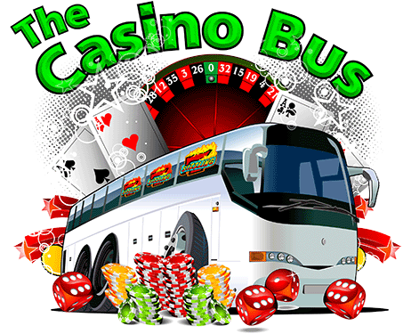 Casino Bus Clipart - Casino Bus Trip Ticket (471x378)