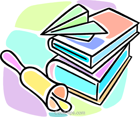 School Bell, Book And A Paper Airplane Royalty Free - Thesis (836x700)
